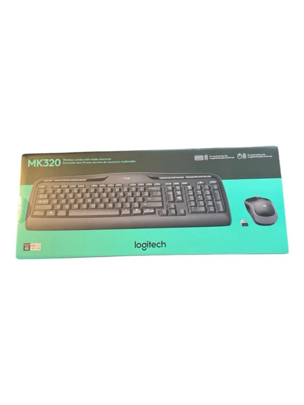 Logitech Wireless Combo MK320 Cordless Desktop Set Keyboard & Mouse 920-002836